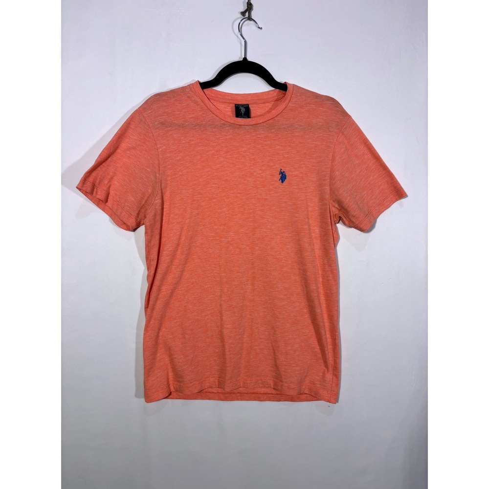 Preppy Casual U.S. Polo Assn. T-Shirt Mens Small Orange